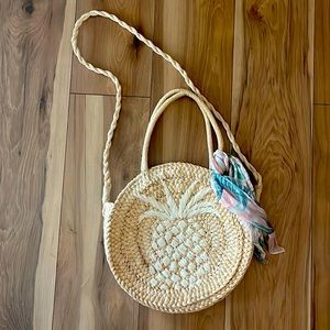 Spartina round woven tote